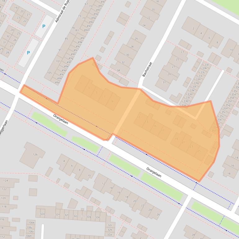 Kaart van postcodegebied 1901TV.