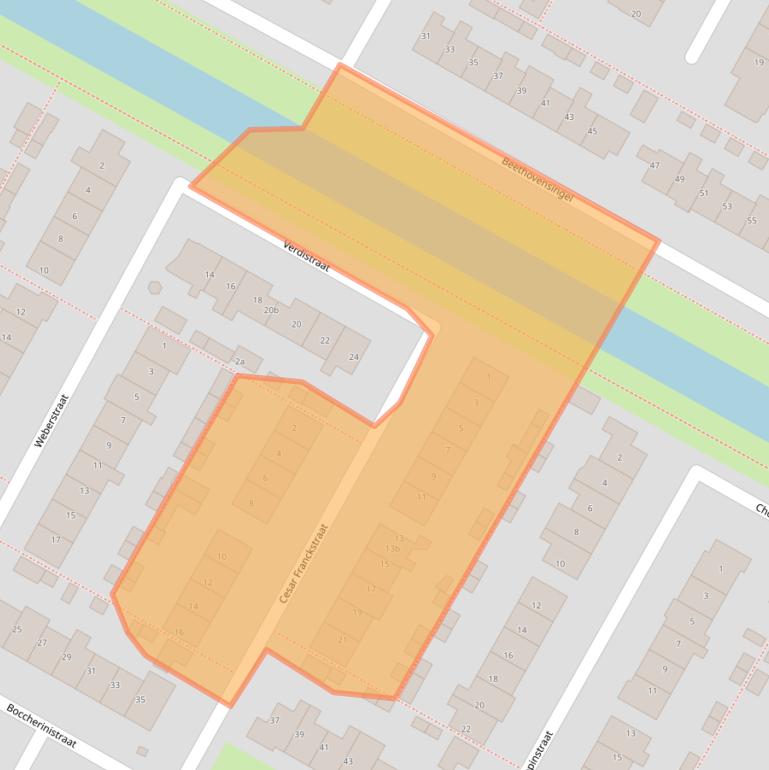 Kaart van postcodegebied 1901VJ.