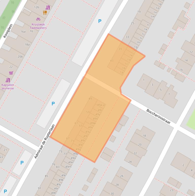 Kaart van postcodegebied 1901VS.