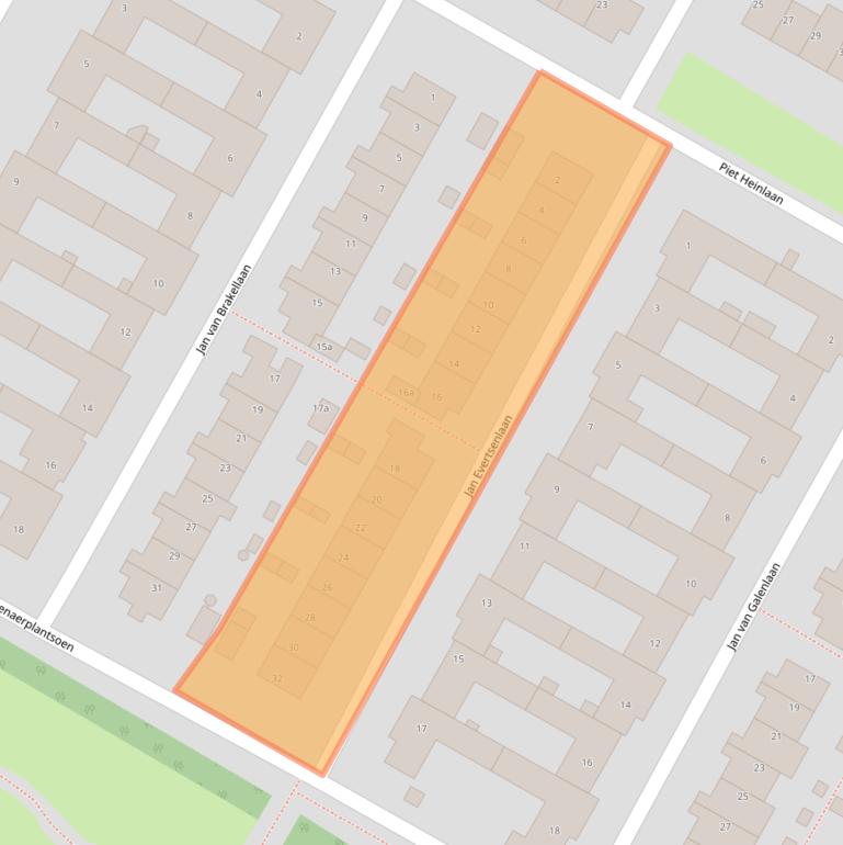 Kaart van postcodegebied 1901WH.