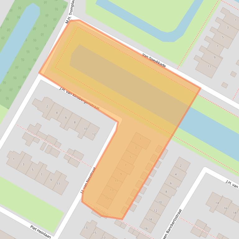 Kaart van postcodegebied 1901WS.