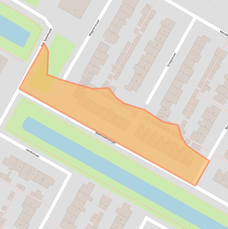 Kaart van postcodegebied 1901XC.