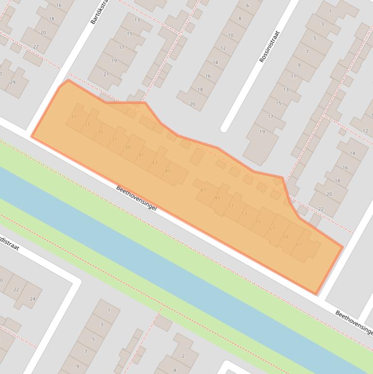 Kaart van postcodegebied 1901XD.