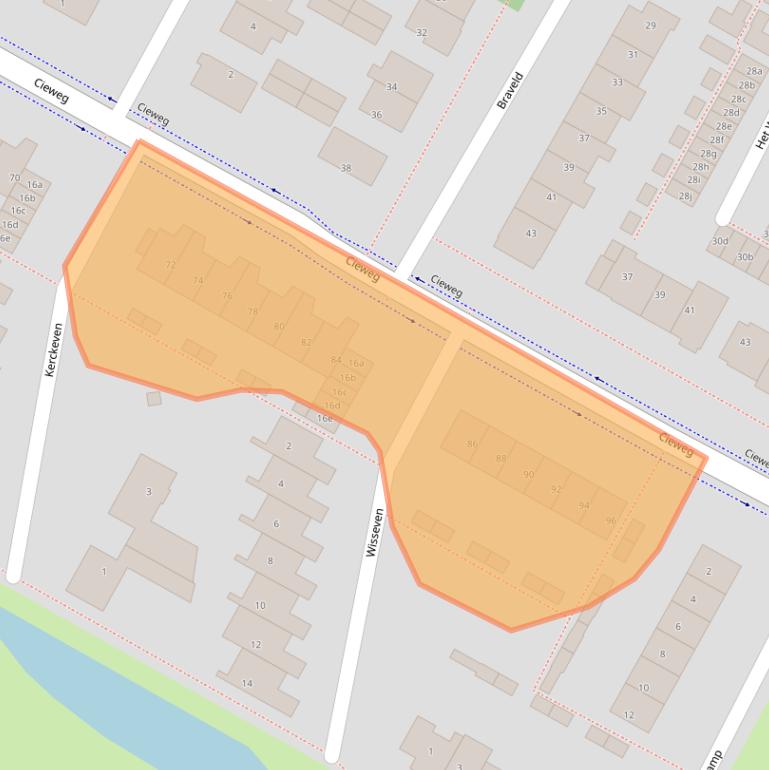 Kaart van postcodegebied 1902AC.