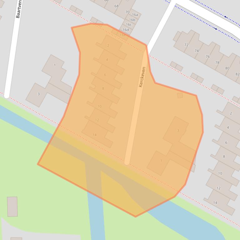 Kaart van postcodegebied 1902AG.