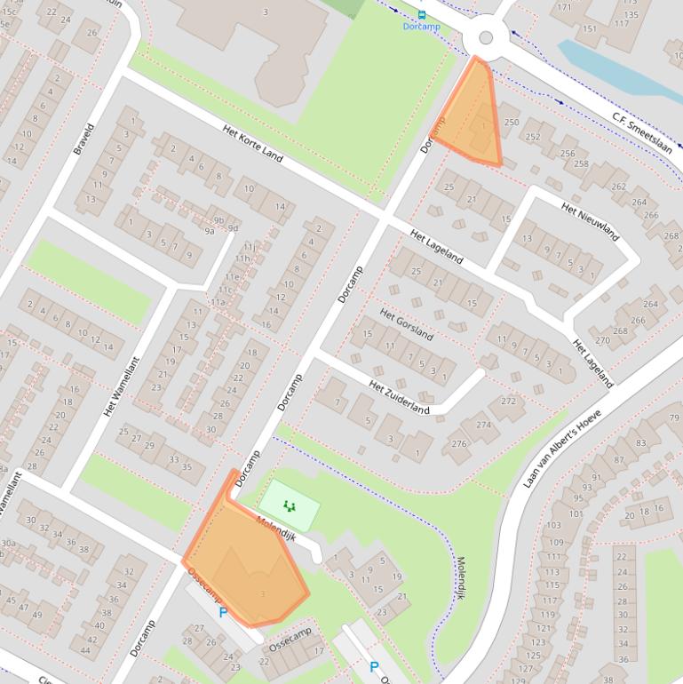 Kaart van postcodegebied 1902AV.