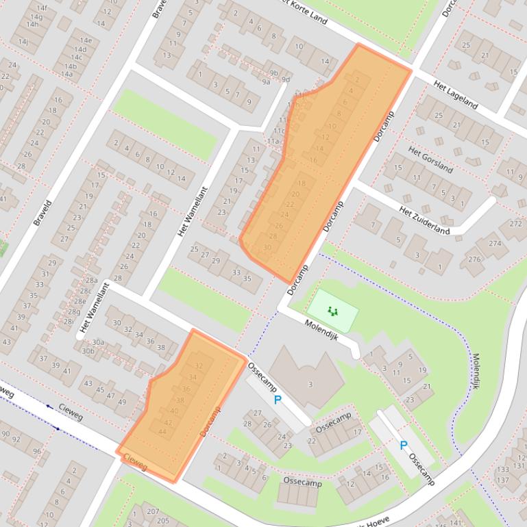 Kaart van postcodegebied 1902AW.