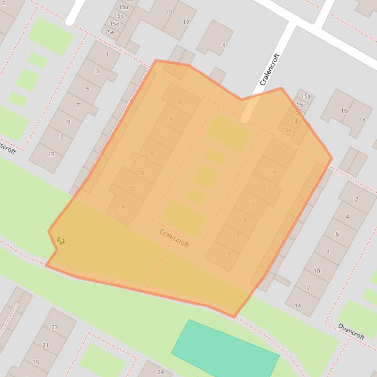 Kaart van postcodegebied 1902BE.