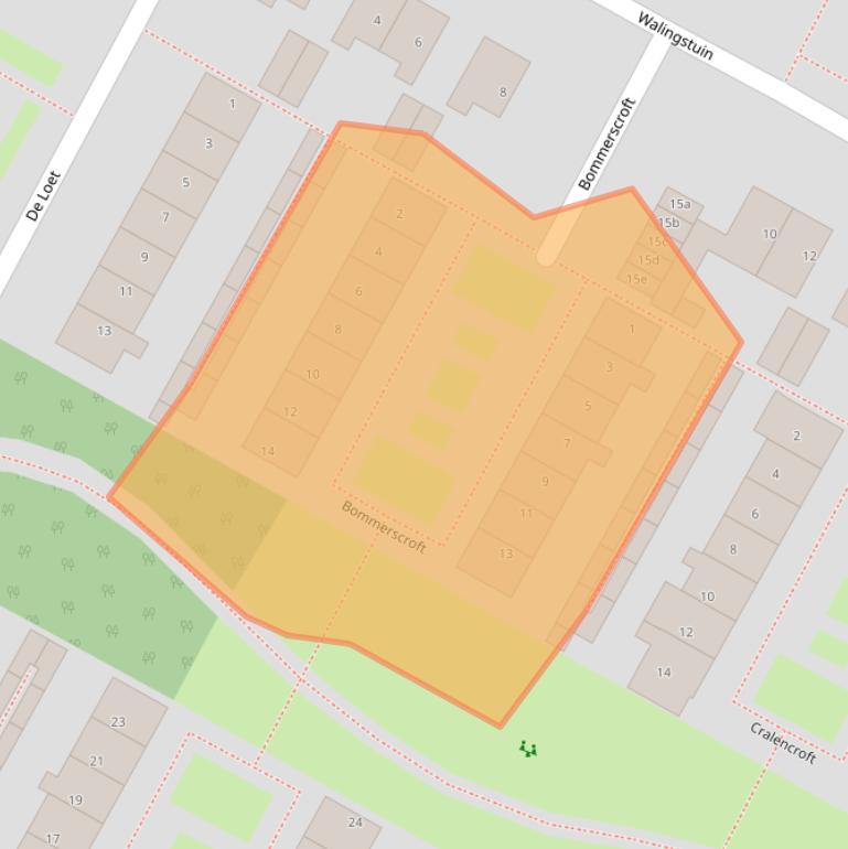 Kaart van postcodegebied 1902BG.