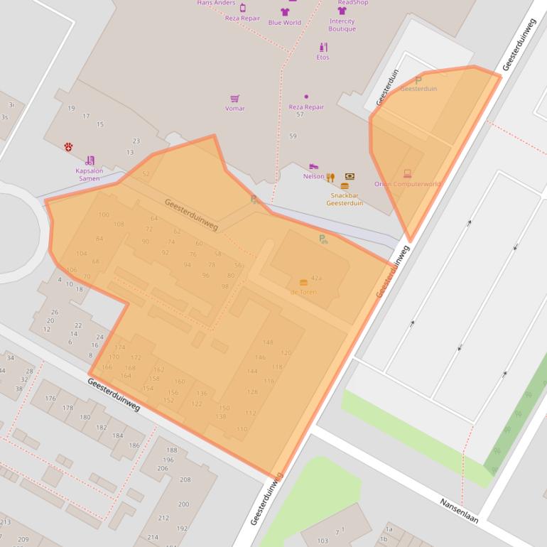 Kaart van postcodegebied 1902CD.