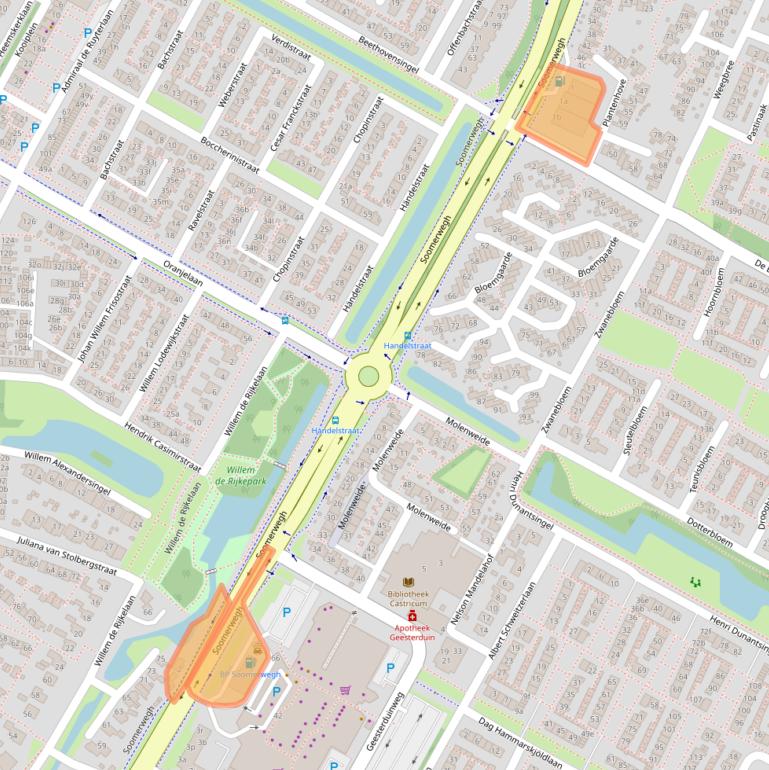 Kaart van postcodegebied 1902CE.