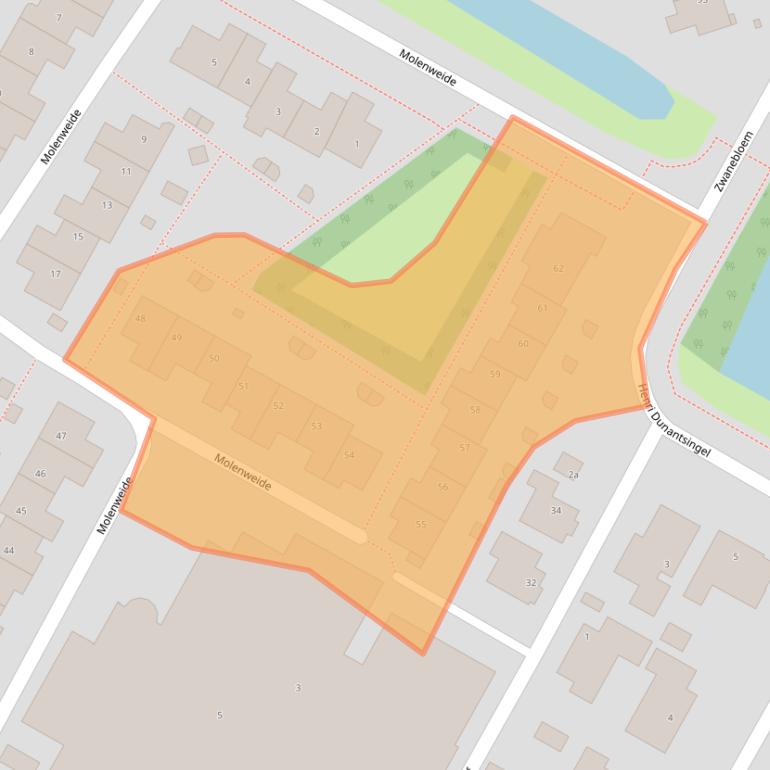 Kaart van postcodegebied 1902CJ.