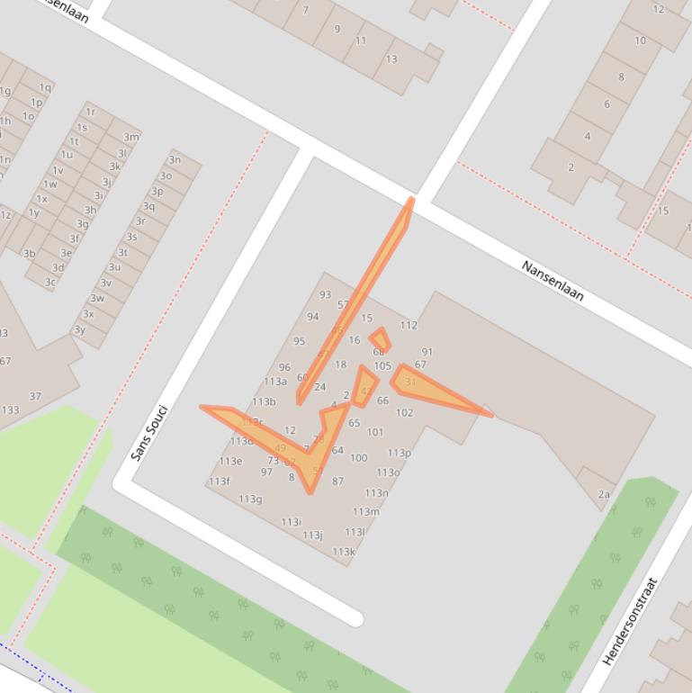 Kaart van postcodegebied 1902CM.