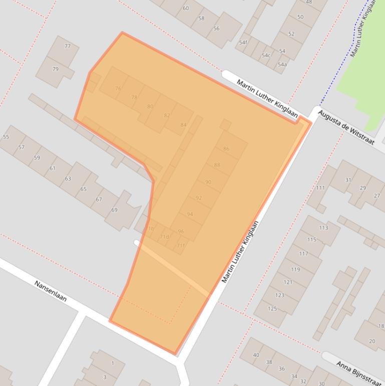 Kaart van postcodegebied 1902DR.