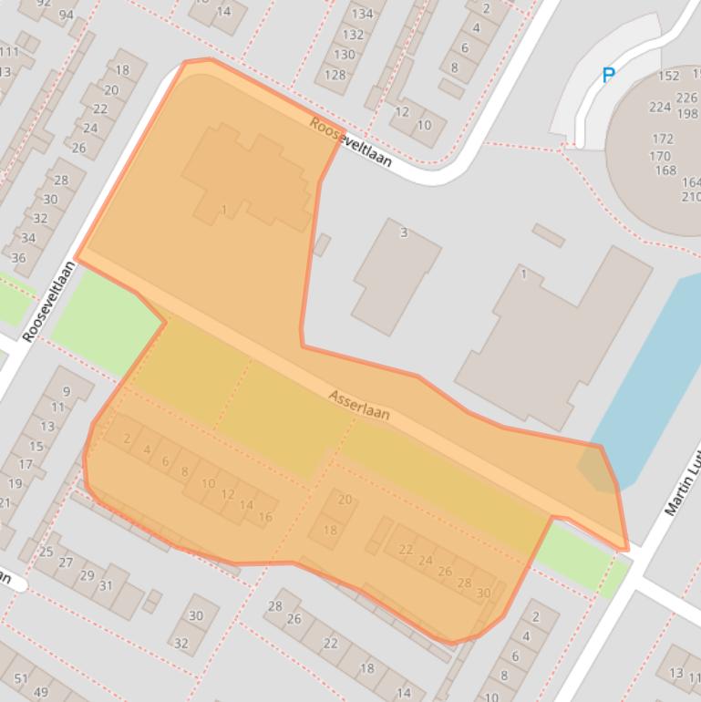 Kaart van postcodegebied 1902DS.