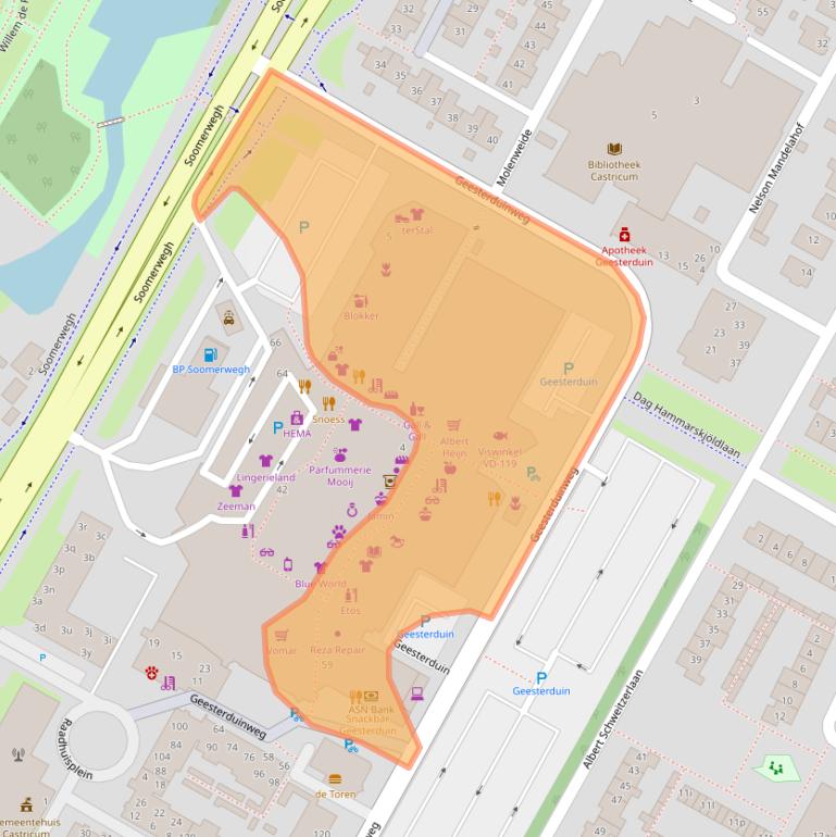 Kaart van postcodegebied 1902EJ.