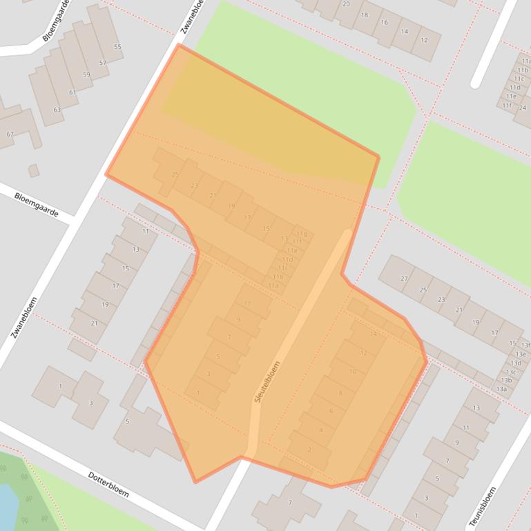 Kaart van postcodegebied 1902GD.