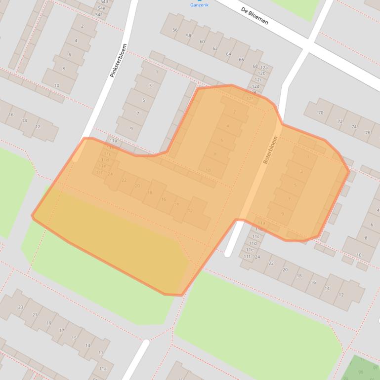Kaart van postcodegebied 1902GN.