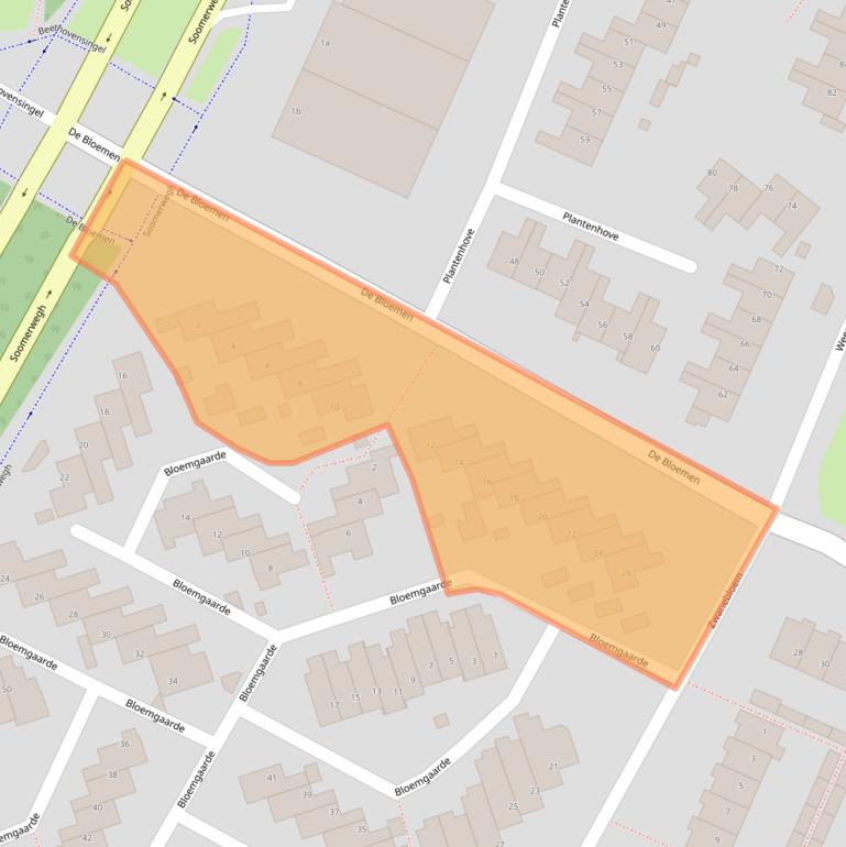 Kaart van postcodegebied 1902GV.