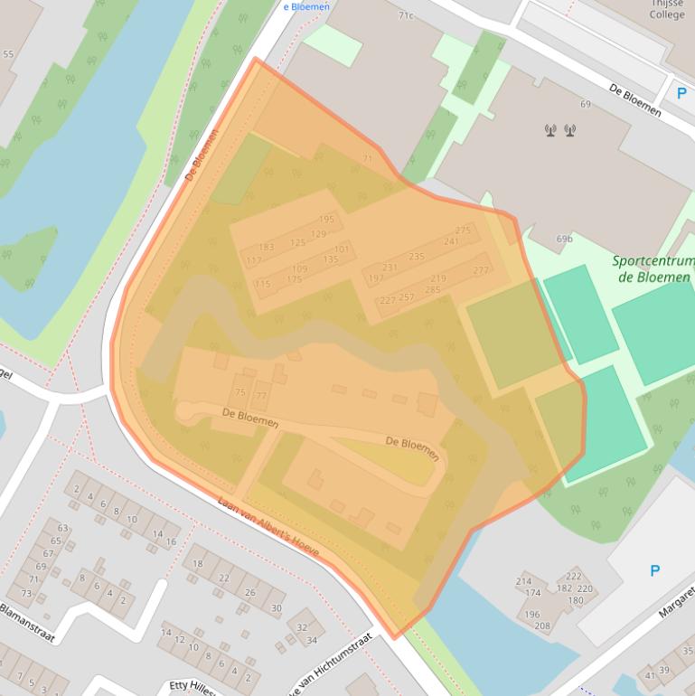 Kaart van postcodegebied 1902GZ.