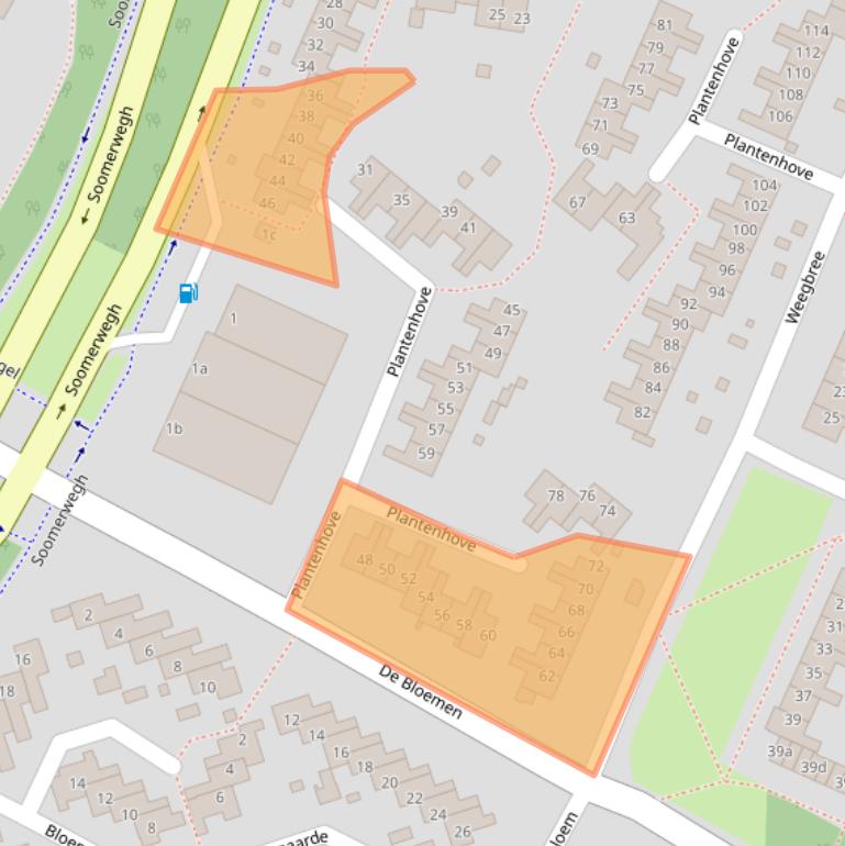 Kaart van postcodegebied 1902HN.