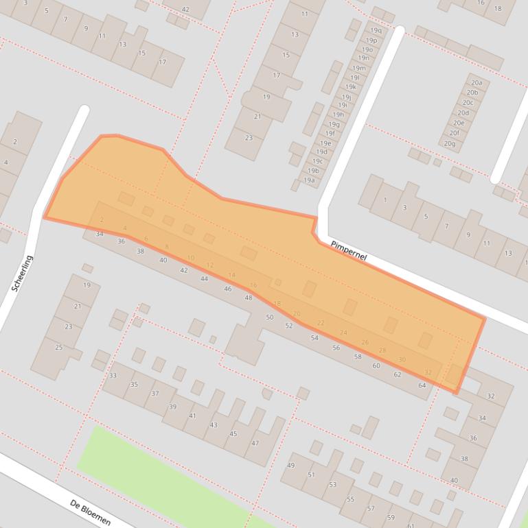 Kaart van postcodegebied 1902JK.