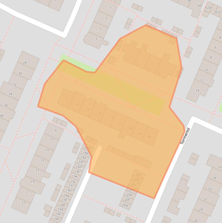 Kaart van postcodegebied 1902JM.