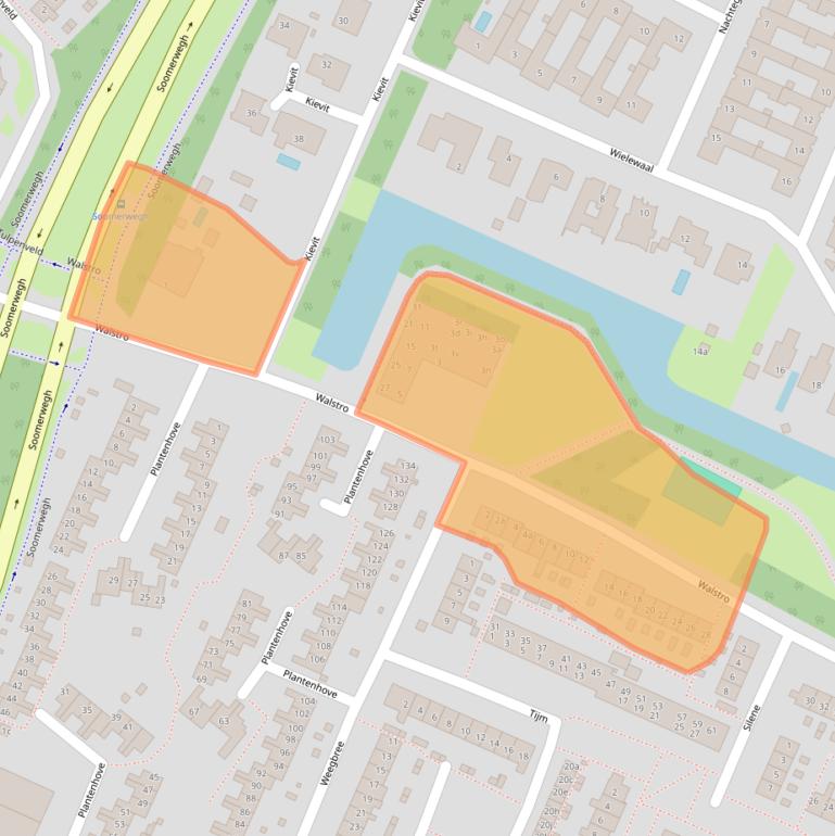 Kaart van postcodegebied 1902JN.
