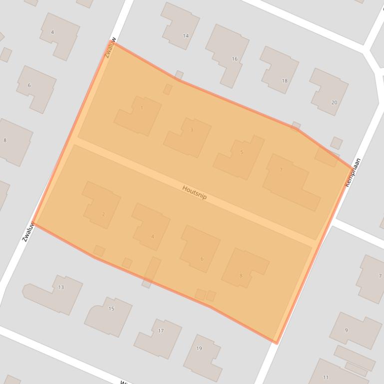 Kaart van postcodegebied 1902KK.