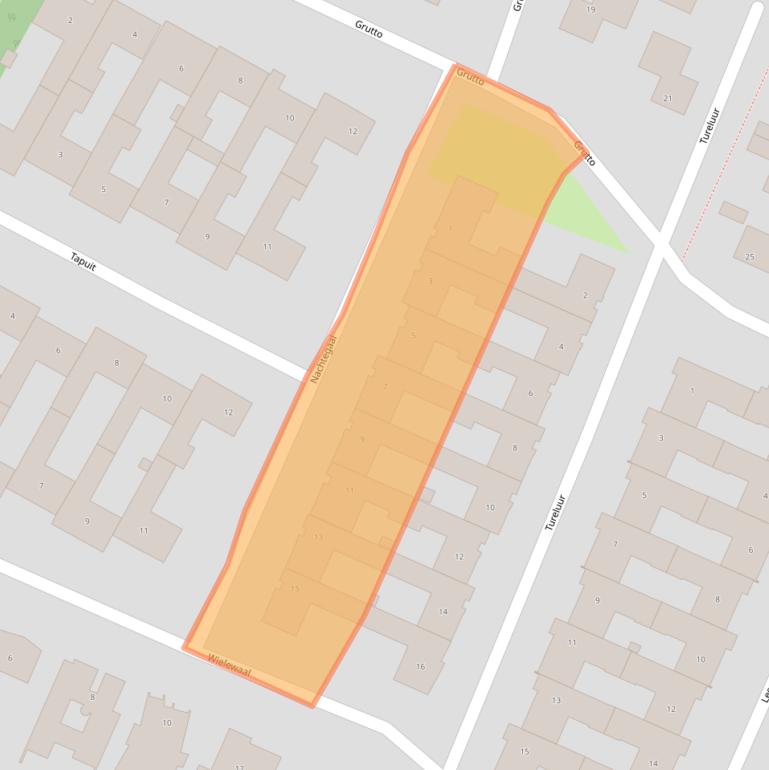Kaart van postcodegebied 1902KN.
