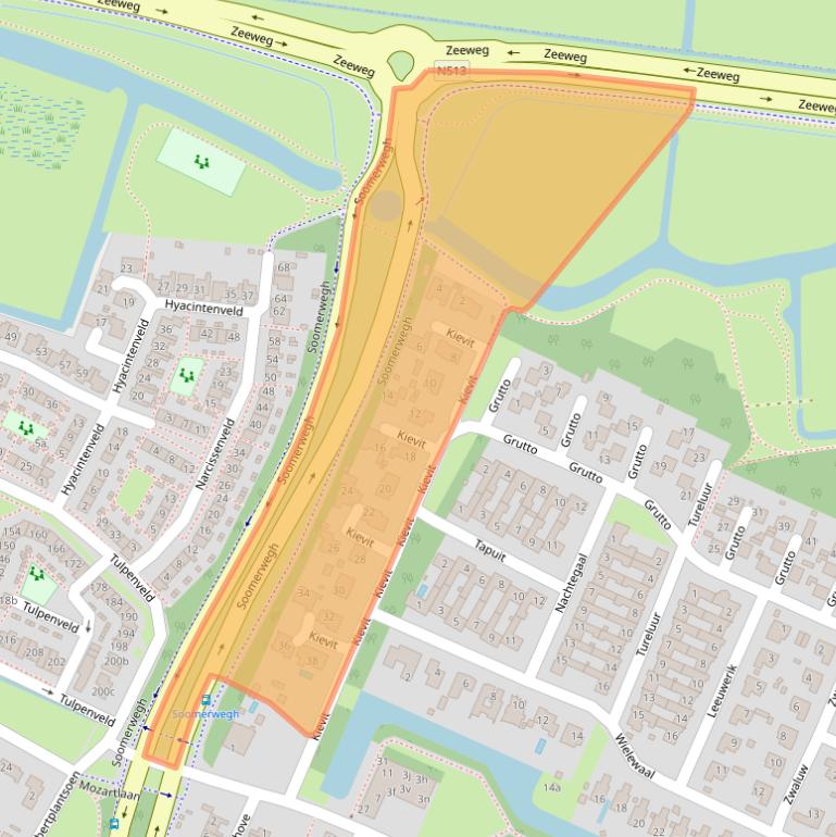 Kaart van postcodegebied 1902KS.