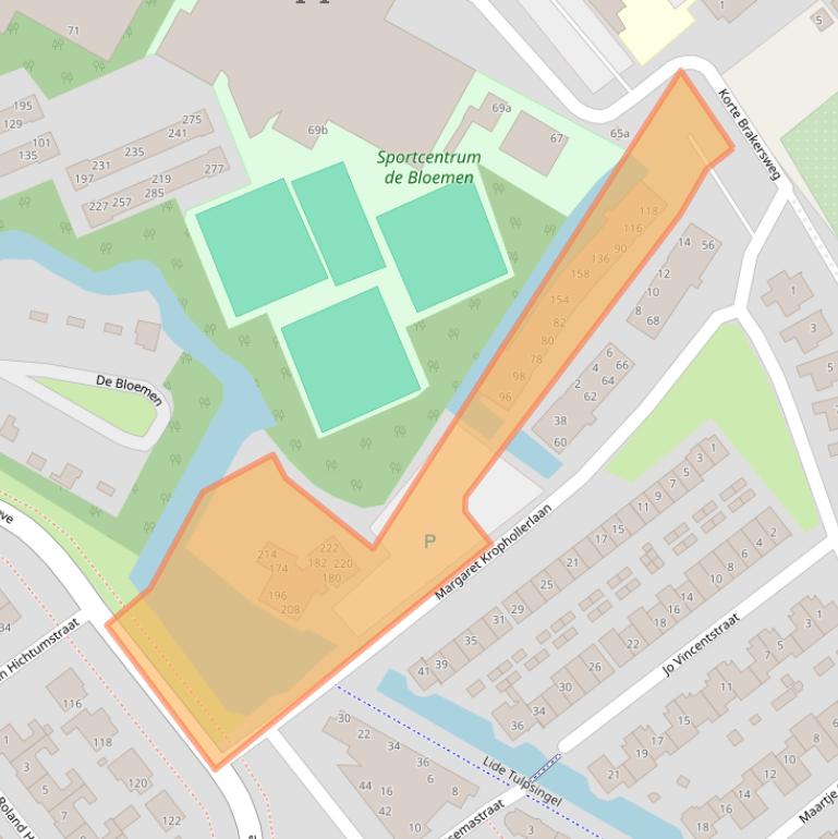 Kaart van postcodegebied 1902MC.