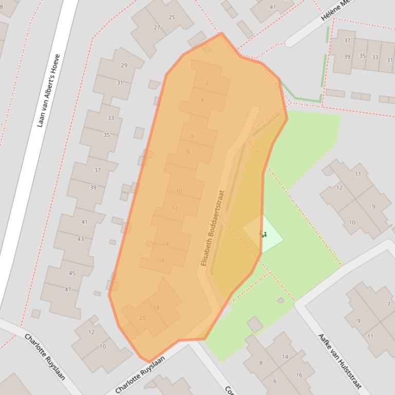 Kaart van postcodegebied 1902NZ.