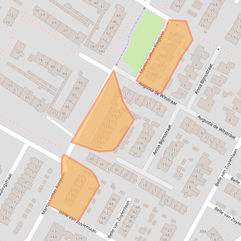 Kaart van postcodegebied 1902PD.