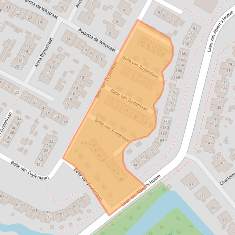 Kaart van postcodegebied 1902PK.