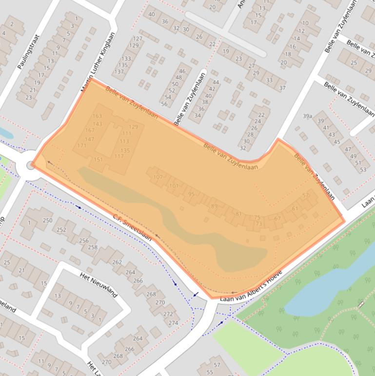 Kaart van postcodegebied 1902PL.