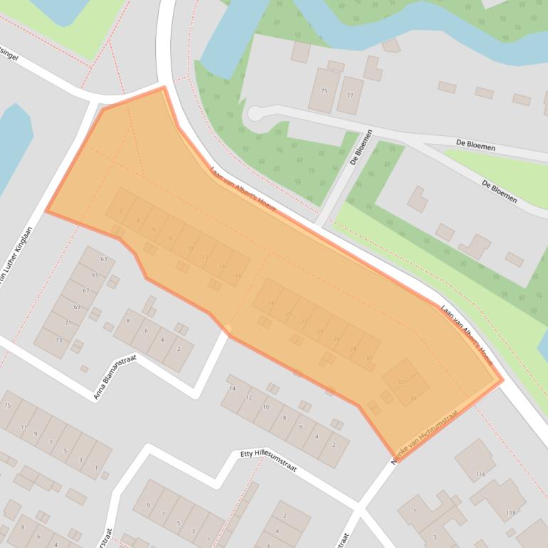 Kaart van postcodegebied 1902PP.