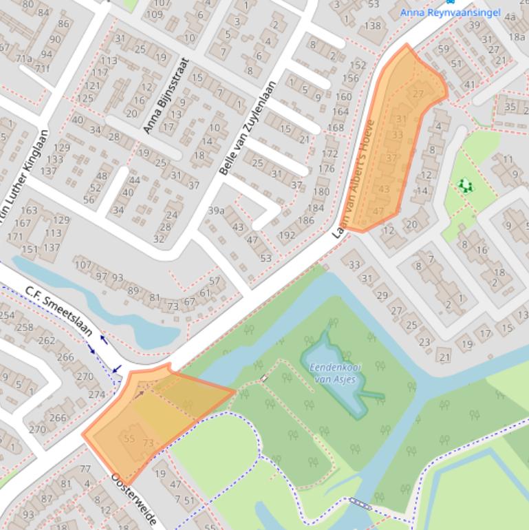 Kaart van postcodegebied 1902PR.