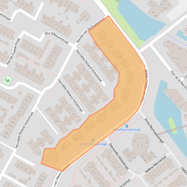 Kaart van postcodegebied 1902PS.