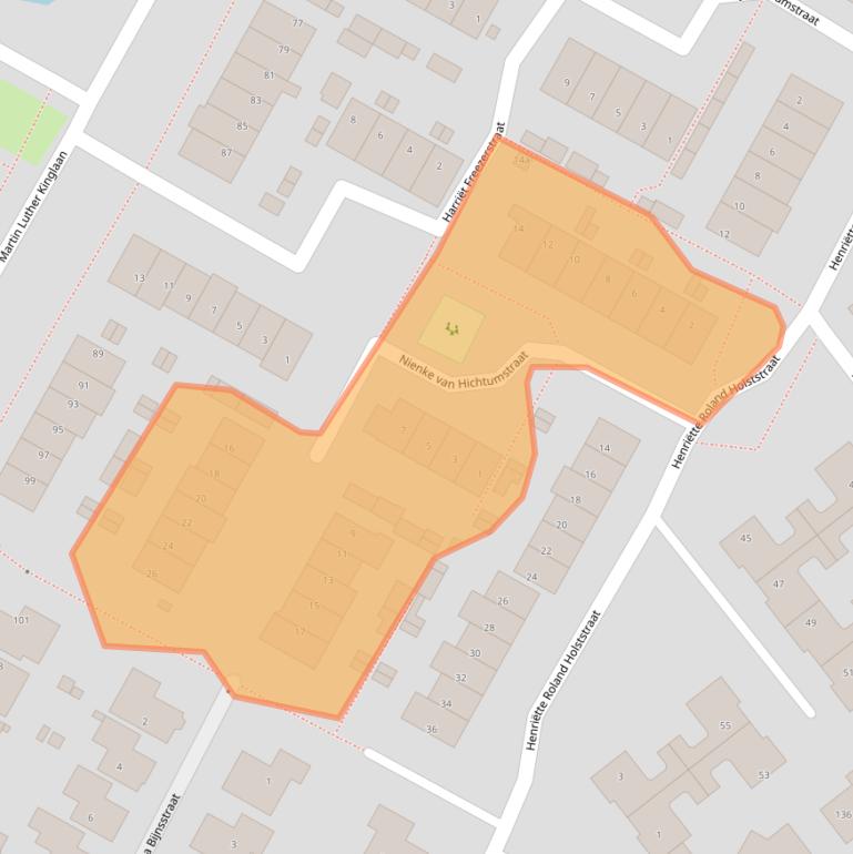 Kaart van postcodegebied 1902PX.