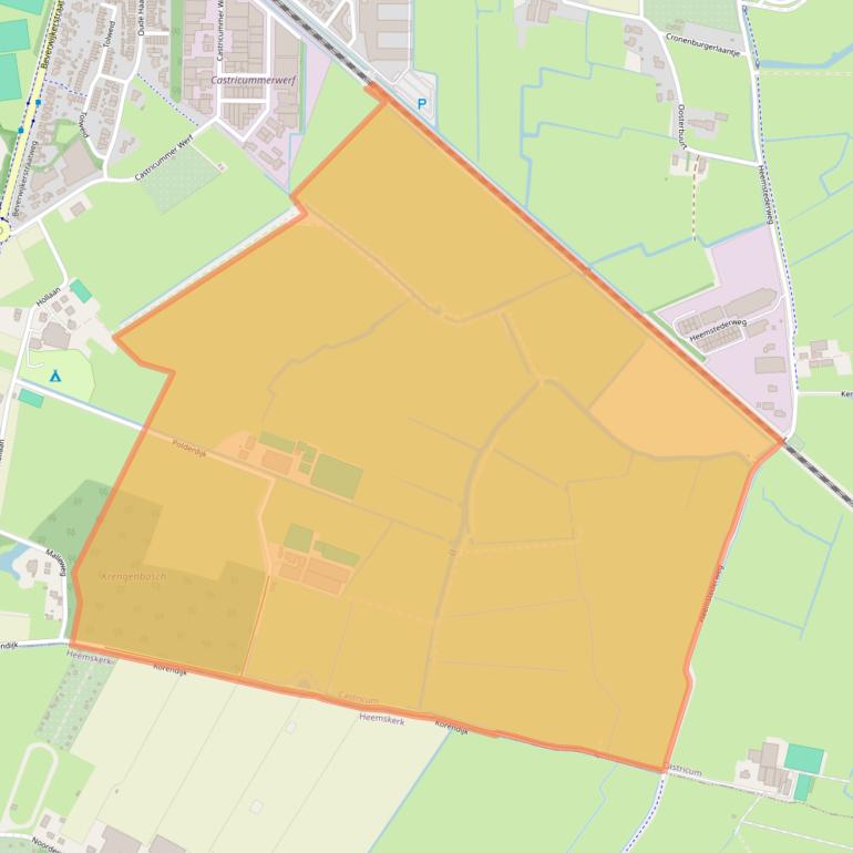 Kaart van postcodegebied 1902RZ.