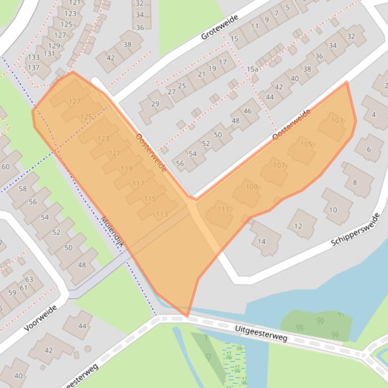 Kaart van postcodegebied 1902SM.