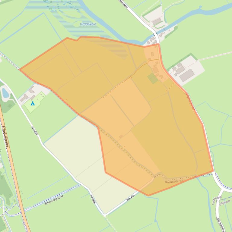 Kaart van postcodegebied 1906AA.