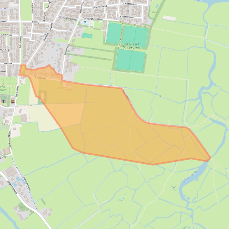 Kaart van postcodegebied 1906AE.