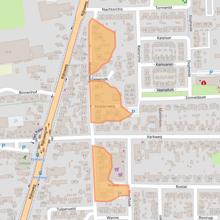 Kaart van postcodegebied 1906AR.