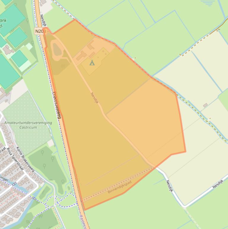 Kaart van postcodegebied 1906BB.