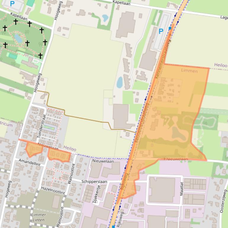 Kaart van postcodegebied 1906BM.