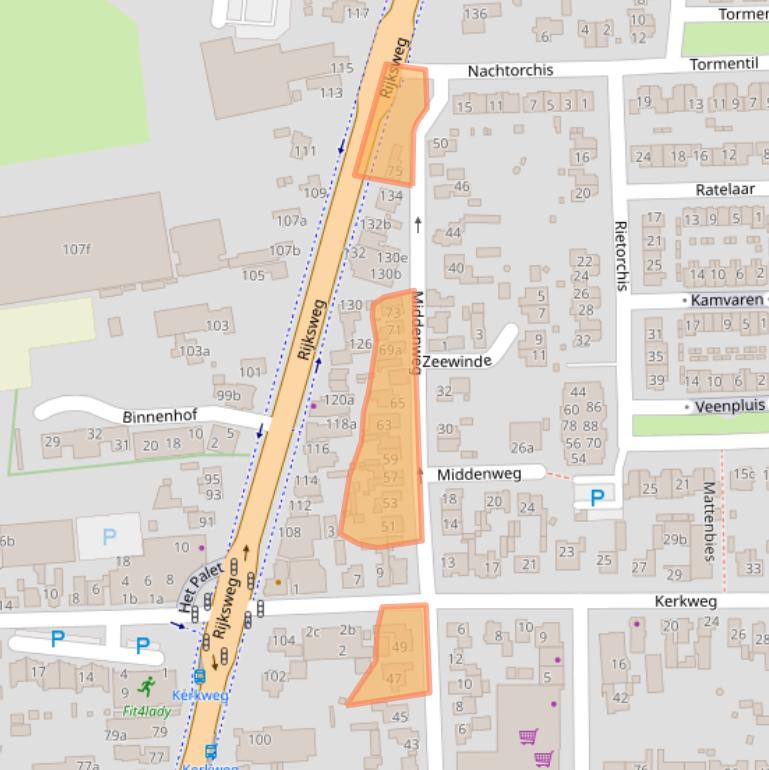 Kaart van postcodegebied 1906BN.