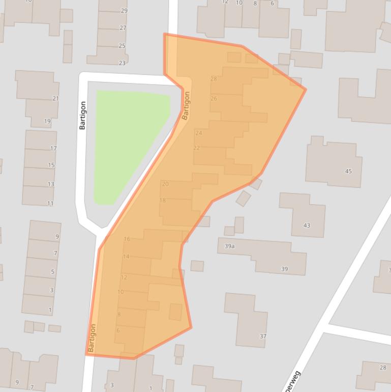 Kaart van postcodegebied 1906BV.