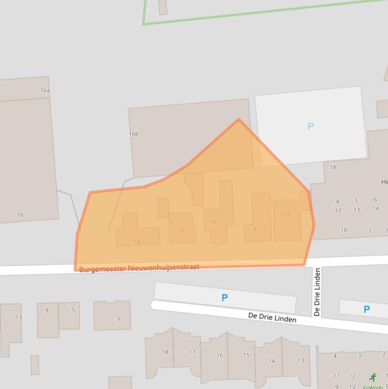 Kaart van postcodegebied 1906CL.